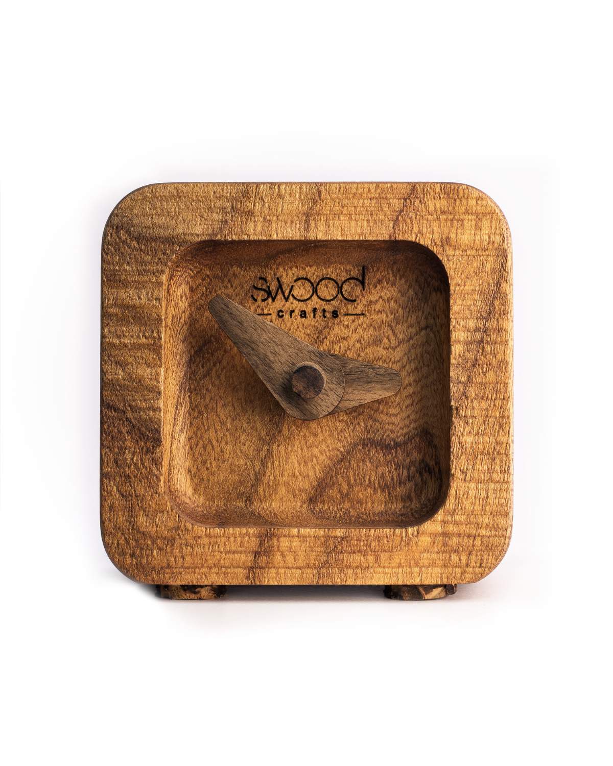 Square Rough Desk Clock