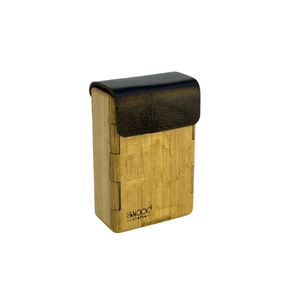 20 Short Cigarette Case|Oak Wood