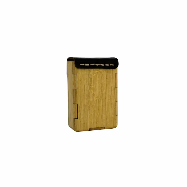 20 Short Cigarette Case|Oak Wood